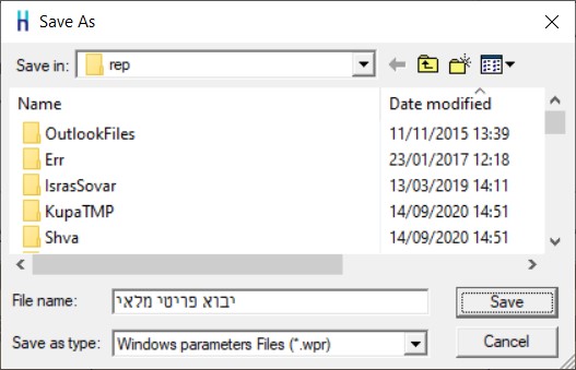 שמירת יבוא פריטים חשבשבת ERP