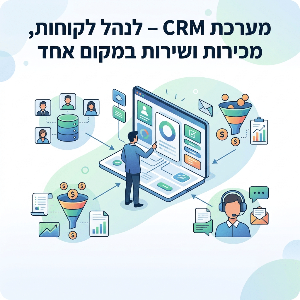 מערכת CRM – לנהל לקוחות, מכירות ושירות במקום אחד